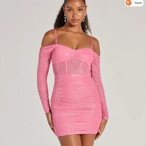 navy, sparkle, homecoming dress